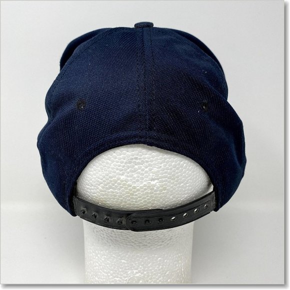 VTG WWII Korea Veteran USA Military Snapback Hat Navy Blue Patch - Picture 3 of 6